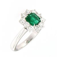 Anello Crivelli Donna SMERALDO in Oro Smeraldo 108-CONT A SM 1.24